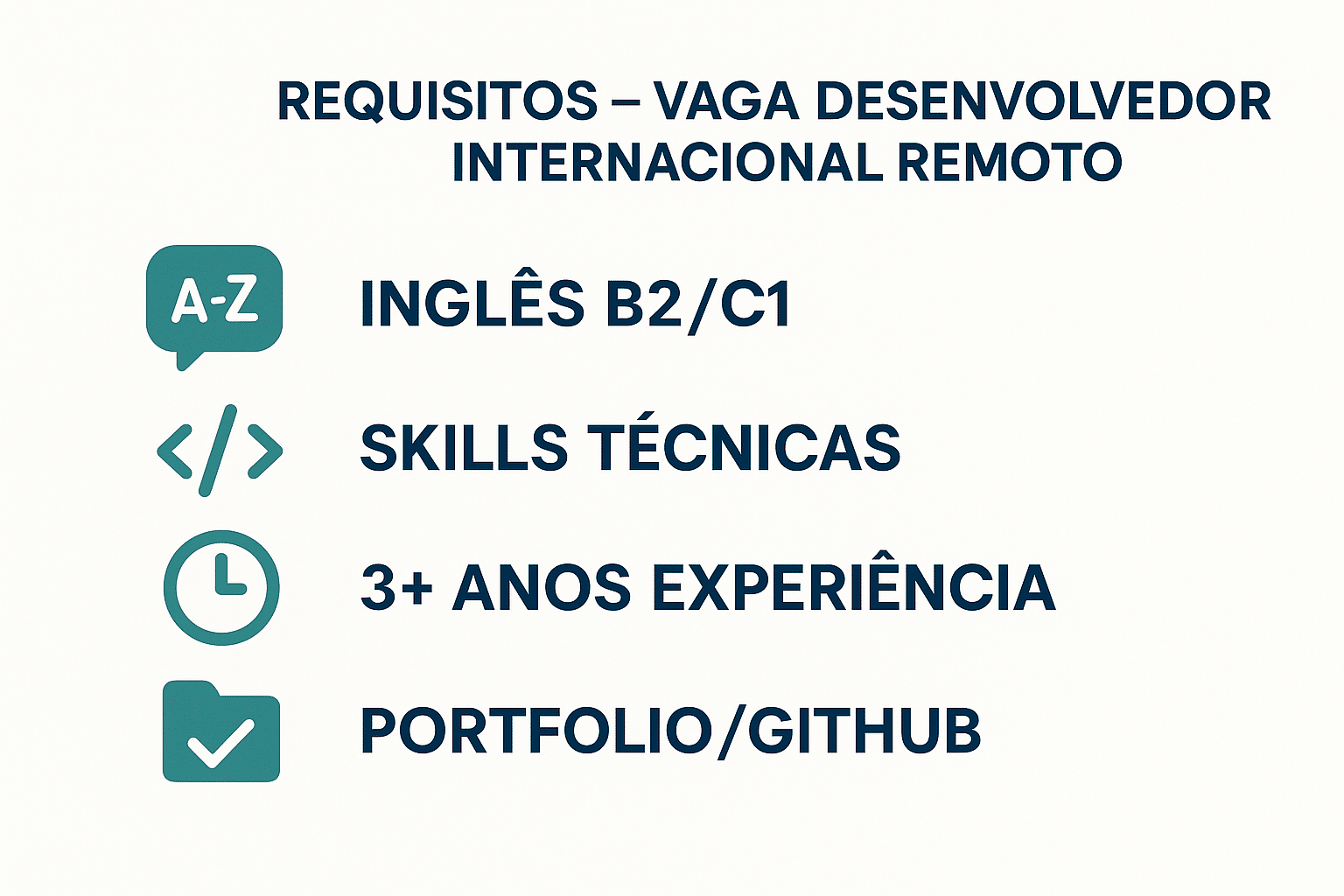 Requisitos para trabalhar remoto internacional